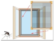 Мы предлагаем москитные сетки на окна
